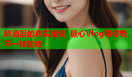 醉酒后的真实面貌 糖心Vlog带你看不一样的她