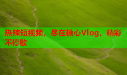 热辣短视频，尽在糖心Vlog，精彩不停歇